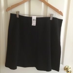 Loft black skirt size large elastic waist